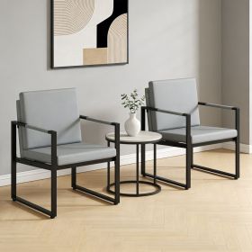 Set of 2 Mid Century Modern Single Sofa Chairs with Cushions Adjustable Foot for Living Rooms, Home Workspaces, or Waiting Areas