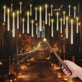 20PCS Floating Candles with Wand Remote, Magic Hanging Candle with Timer
