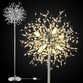 Crystal Floor Lamp for Bedroom, Floor Lamp for Living Room, Elegant Standing Lamp, 69" Tall Pole Lamp, Modern Floor Lamp for Room Decor
