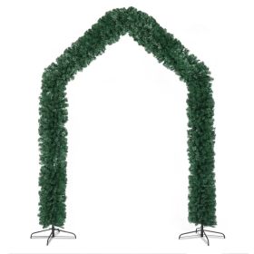 240X40X260cm 1650 Branches PVC Christmas Arch Holiday Arch Decoration Green (Option: defaulttitle)